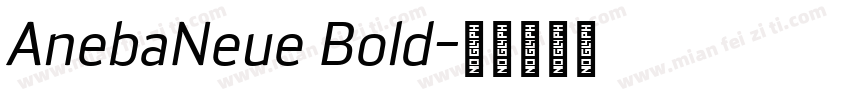 AnebaNeue Bold字体转换